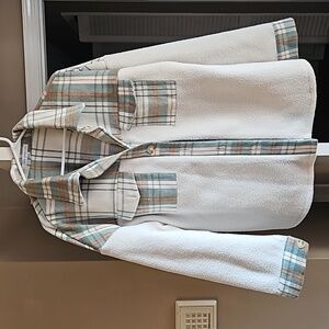 Fleece Jacket XL MISS SPARKLING Cream and plaid
